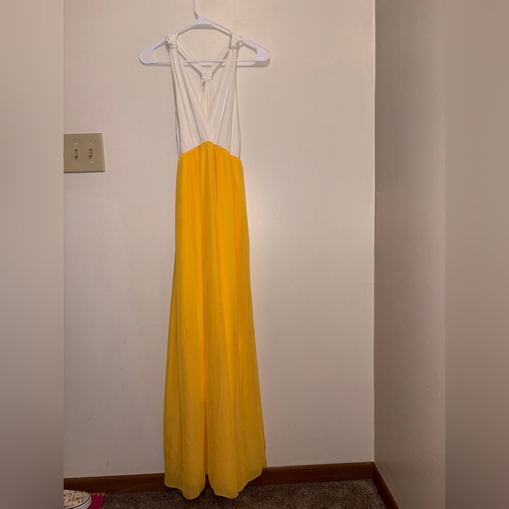Pinkblush White and Yellow Maxi Dress